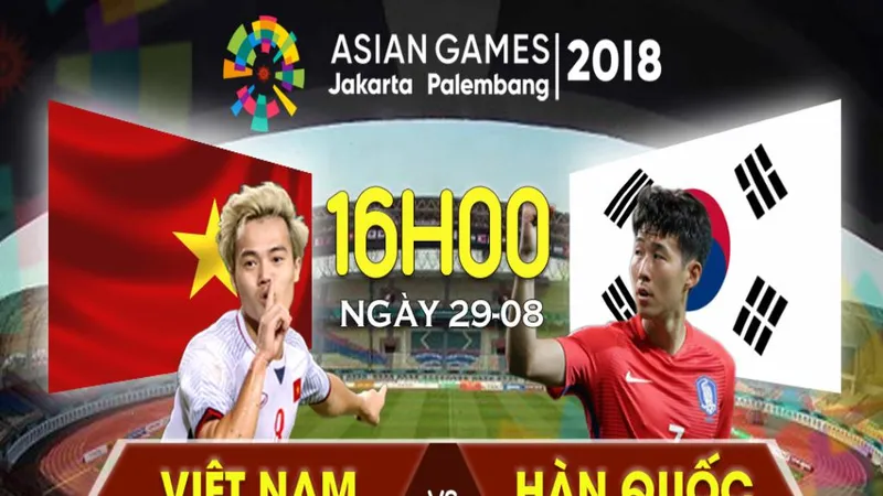 Trận bán kết ASIAD 2018 giữa Olympic Việt Nam và Olympic Hàn Quốc được trực tiếp trên phần mềm Onme