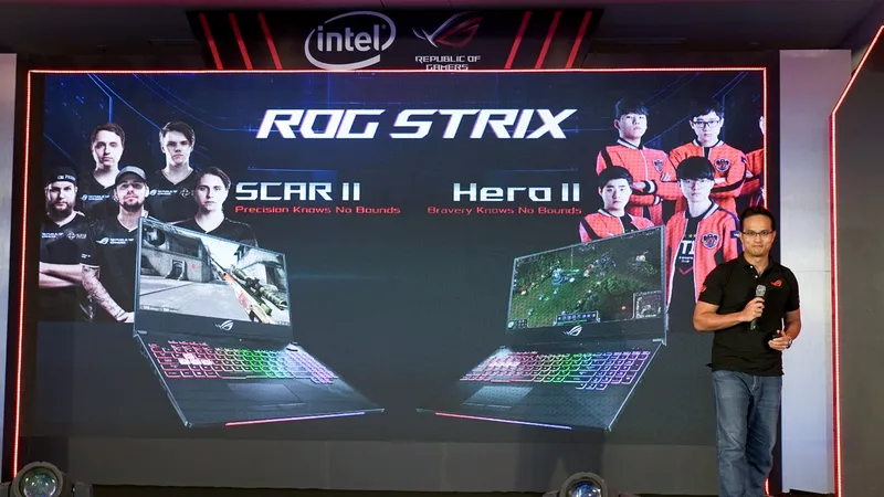 Laptop gaming viền mỏng Strix SCAR II và Hero II lộ diện