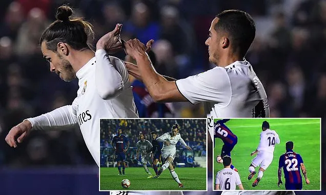 Levante - Real Madrid 1-2: Benzema, Gareth Bale tận dụng cơ hội, Nacho, Pedro Lopez nhận thẻ đỏ