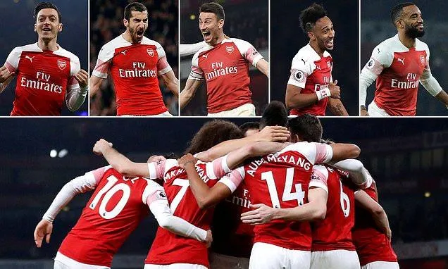 Arsenal - Bournemouth 5-1: Ozil, Mkhitaryan, Koscielny, Aubameyang, Lacazette đua tài