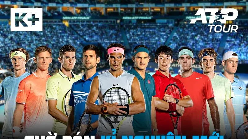 K+ sở hữu bản quyền phát sóng giải ATP World Tour Series 2019-2023