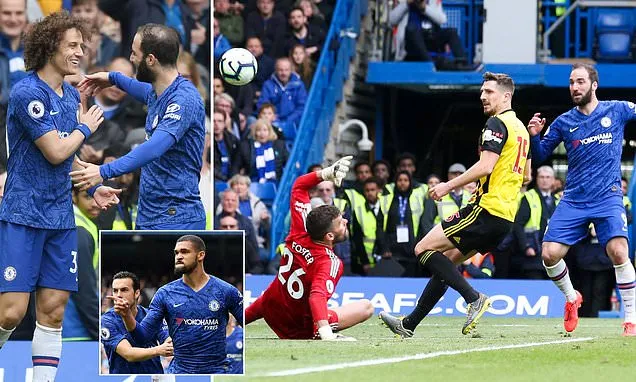 Chelsea - Watford 3-0: Loftus-Cheek, David Luiz, Higuain lập công, HLV Maurizio Sarri vào tốp 3