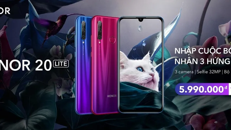 HONOR 20 LITE trình làng 