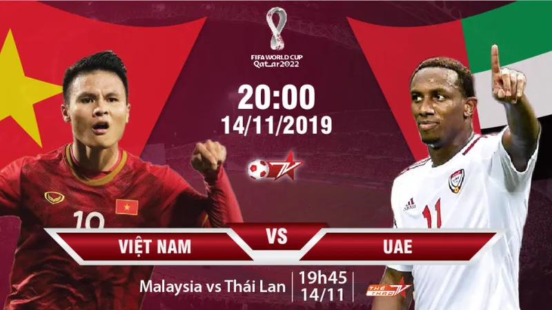 Trực tiếp, Việt Nam - UAE, Vòng loại World Cup 2022