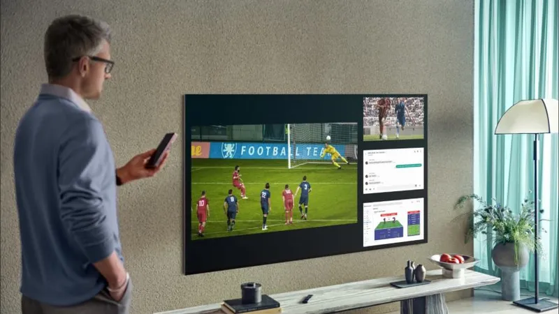 Tính năng Multi View giúp Neo QLED 8K hiển thị cùng lúc 4 màn hình