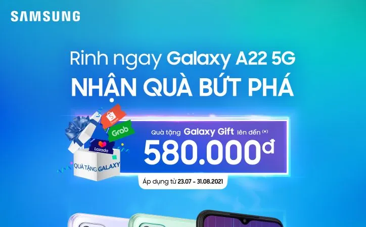Samsung giới thiệu Galaxy A22 5G kết nối siêu tốc