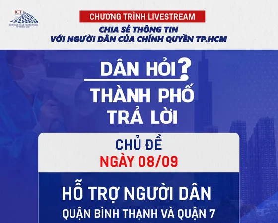 Đối thoại trực tiếp về việc hỗ trợ người dân quận Bình Thạnh và quận 7