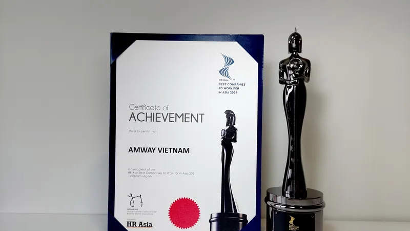 Lần thứ 2 Amway Việt Nam có mặt trong danh sách này.