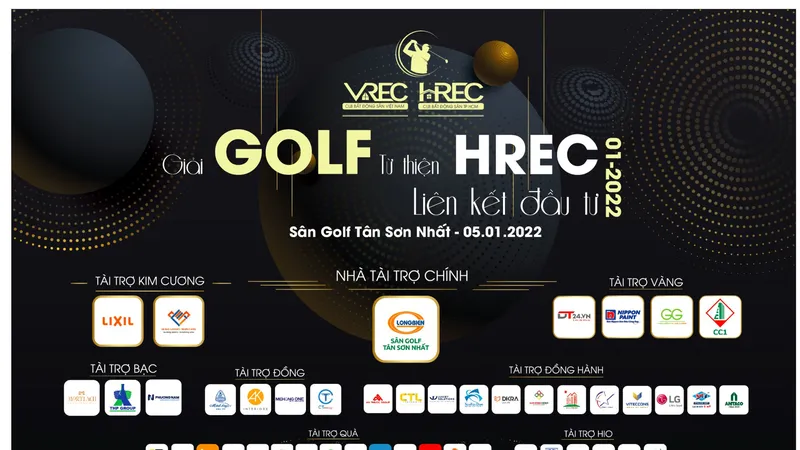 Giải Golf từ thiện VREC HREC 01 - 2022 kết nối đầu tư: Vận động quỹ xây cầu từ thiện 