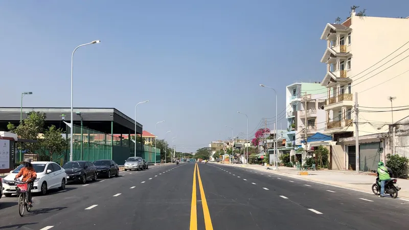 Tuyến đường trọng điểm Bờ Bao 1 của quận Tân Phú thông xe