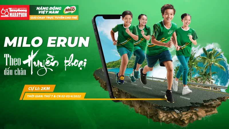 Giải chạy bộ trực tuyến cho trẻ em MILO Erun lần đầu được tổ chức