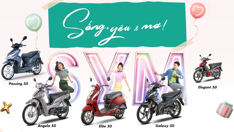 Sống – Yêu – Mơ cùng SYM 50cc: Chắp cánh ước vọng thanh xuân