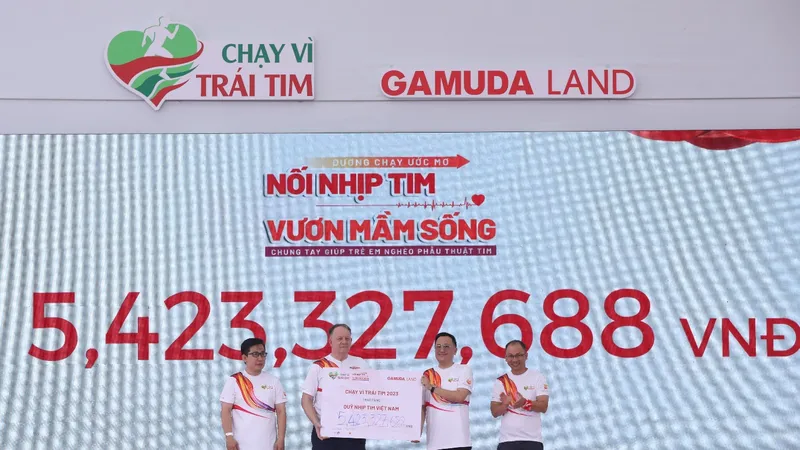 Chạy vì Trái tim 2023 đã vận động được số quỹ trên 5 tỷ đồng 
