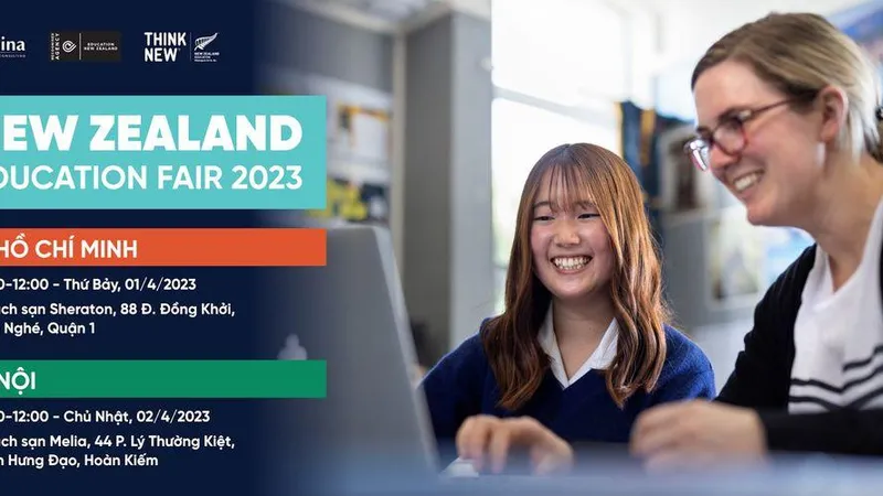 Cơ hội học bổng và tư vấn 1-1 với gần 40 đơn vị giáo dục New Zealand 