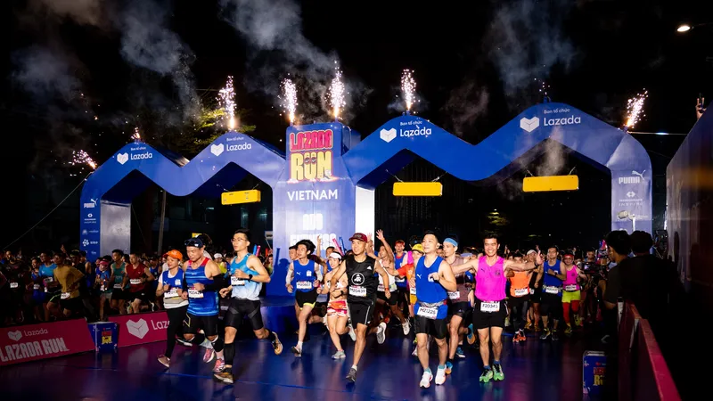 Lazada Run Việt Nam lần 1 quy tụ hơn 9.000 người tham dự
