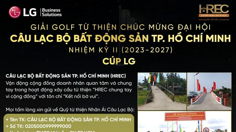 Giải Golf từ thiện chào mừng Đại hội Câu lạc bộ Bất động sản TPHCM nhiệm kỳ II (2023-2027)