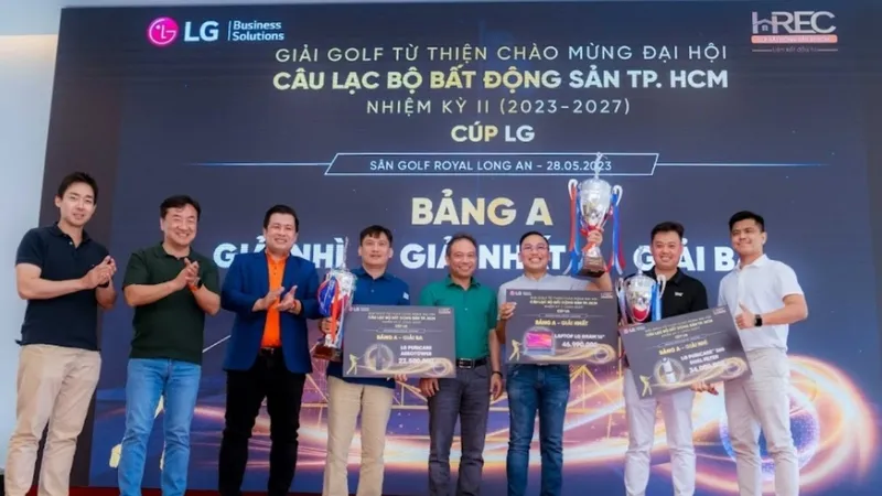 Giải Golf Từ thiện chào mừng Đại hội Câu lạc bộ Bất động sản TPHCM: Gây quỹ xây cầu từ thiện gần 3 tỷ đồng