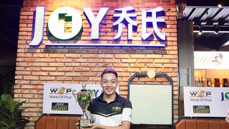 Hoàng Thái Duy vô địch Joy Senior 8 Ball Tournament sau loạt penalty kịch tính 