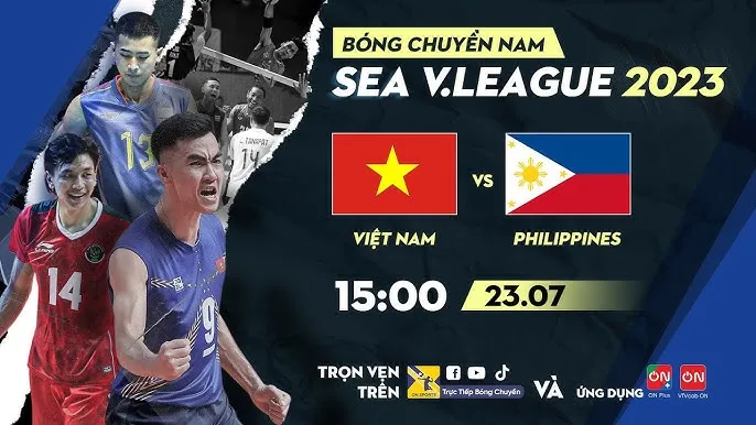 🔴Trực tiếp Bóng chuyền Nam - SEA V.League 2023: Việt Nam vs Philippines