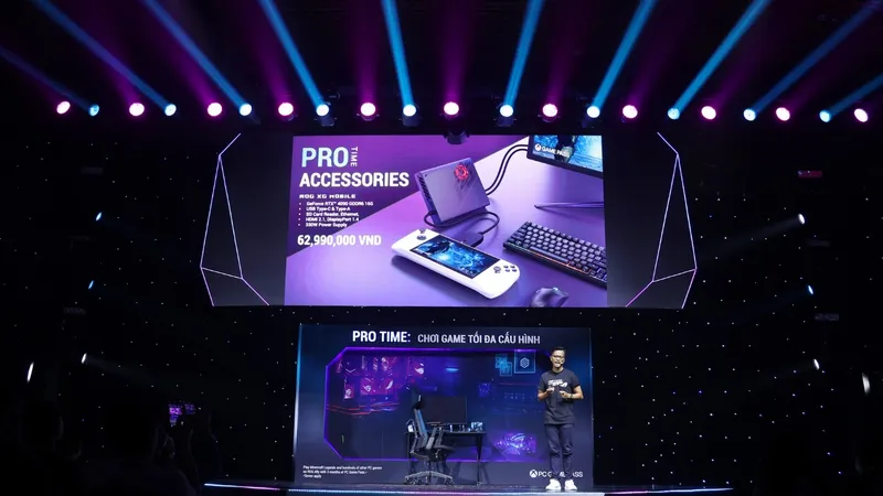 ROG Ally có khả năng kết nối với XG Mobile giúp nâng cấp đồ họa lên RTX 4090 trong nháy mắt