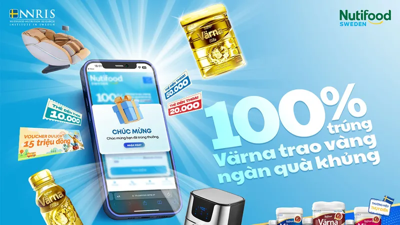 "Trao sức khỏe vàng - hàng ngàn khuyến mãi cùng Värna"