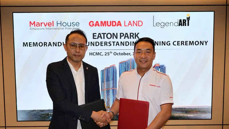 Đại diện Gamuda Land và Legend Art hoàn thành việc ký kết thỏa thuận hợp tác tại dự án Eaton Park