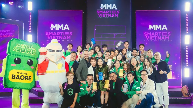 Grab bội thu giải thưởng tại Smarties Vietnam 2023 