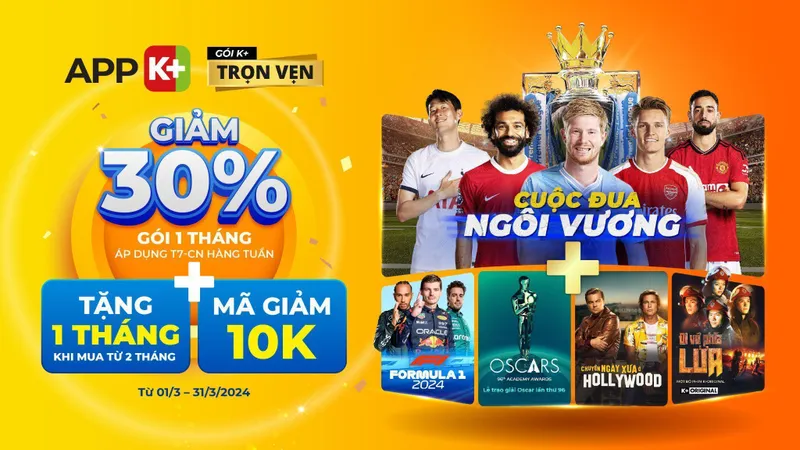 Cuộc chiến tranh ngai vàng gay cấn trên mọi đấu trường thể thao đổ bộ K+ tháng 3 này