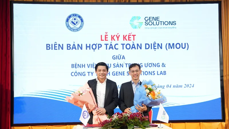 Bệnh viện Phụ sản Trung ương và Gene Solutions ký kết hợp toàn diện đánh dấu bước tiến quan trọng trong sàng lọc di truyền trước sinh