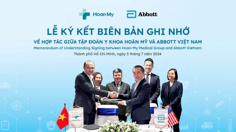 Tập đoàn Y khoa Hoàn Mỹ và Abbott Việt Nam ký kết biên bản ghi nhớ hợp tác