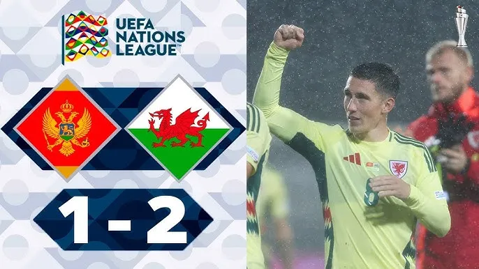 Xứ Wales vs Montenegro 2-1: Kieffer Moore lập công sau 1 phút, Harry Wilson chốt hạ chiến thắng sau 3 phút, Driton Camaj ghi bàn danh dự