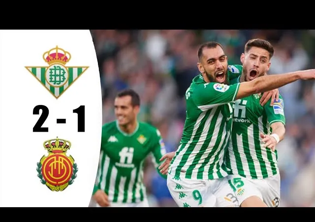 Real Betis vs Mallorca 1-2: Altimira kiến tạo, Lo Celso mở bàn phút thứ 7, Larin kiến tạo, Rodriguez gỡ hòa phút thứ 8, Fernandez chốt hạ chiến thắng phút bù giờ