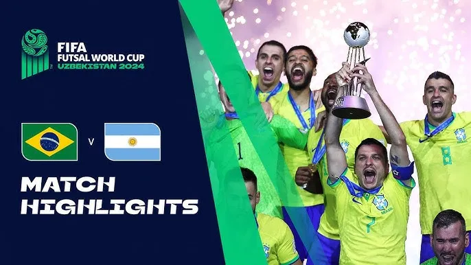 Brazil vs Argentina 2-1: Marcenio kiến tạo, Rafael khai bàn, Ferrao nhân đôi tỷ số, Rosa ngược dòng bất thành, Brazil đăng quang Futsal World Cup - Uzbekistan 2024