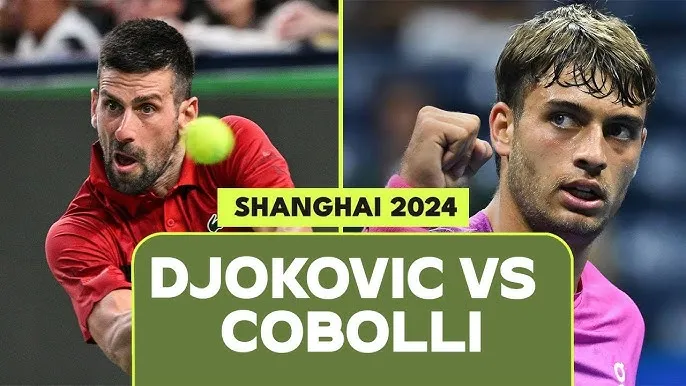 Flavio Cobolli vs Novak Djokovic 1-6, 2-6: Hạ Cobolli "tốc hành", Djokovic đối đầu Roman Safiullin ở vòng 1/16 Shanghai Masters