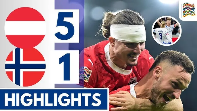 Áo vs Na Uy 5-1: Haaland bị vô hiệu, Arnautovic ghi cú đúp, Lienhart, Posch, Gregoritsch đè bẹp đối thủ tạm xếp sau Na Uy vì thua hệ số phụ