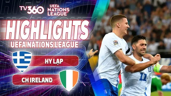 Hy Lạp vs CH Ireland 2-0: Tâm điểm hiệp 2, Anastasios Bakasetas khai bàn phút 48, Petros Mantalos ấn định chiến thắng, tạm dẫn đầu BXH