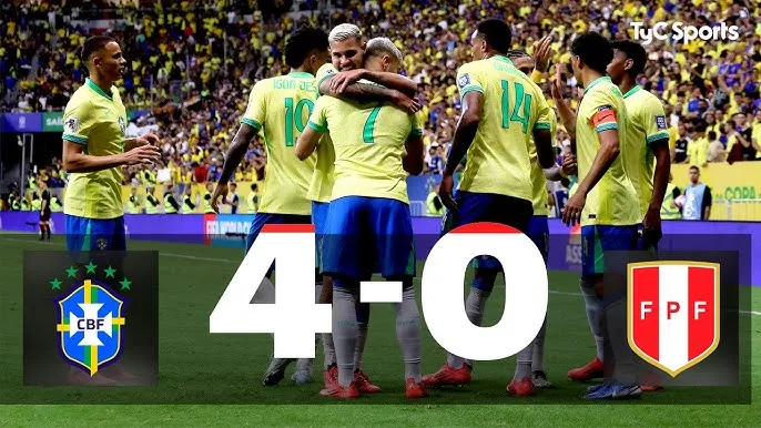 Brazil vs Peru 4-0: Raphinha rực sáng cú đúp nhờ penalty, Pereira, Henrique góp công chiến thắng, Brazil nỗ lực đua tốp đầu CONMEBOL