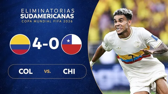 Colombia vs Chile 4-0: Sanchez khai bàn, Diaz, Duran, Sinisterra lần lượt khoe tài, Colombia bám sát ngôi đầu CONMEBOL của Argentina