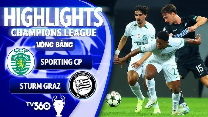 Sporting CP vs Sturm Graz 0-2: Geny Catamo kiến tạo, Nuno Santos mở bàn, Zeno Debast dọn cỗ, Viktor Gyokeres chốt hạ chiến thắng