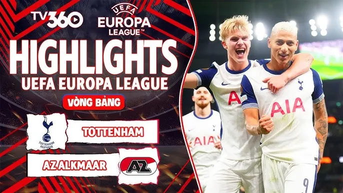 Tottenham vs AZ Alkmaar 1-0: Maddison nhường Richarlison tỏa sáng trên chấm penalty, Moller Wolfe bị thẻ đỏ
