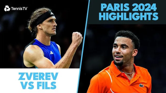 Alexander Zverev vs Arthur Fils 6-4, 3-6, 6-3: Sau 2 giờ 9 phút, Zverev chật vật hạ Fils, ghi danh tứ kết Paris Masters, gặp Stefanos Tsitsipas