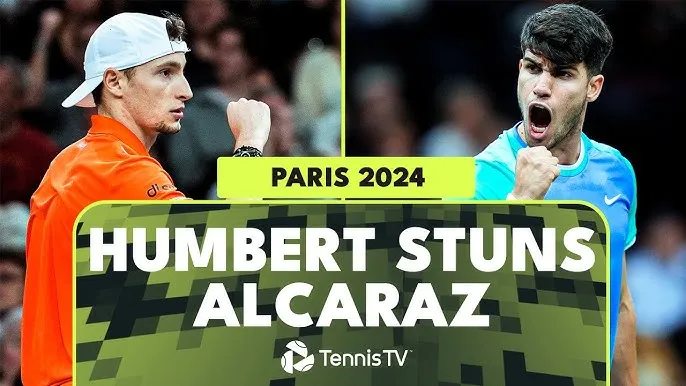Carlos Alcaraz vs Ugo Humbert 1-6, 6-3, 5-7: Humbert gây chấn động Paris Masters 2024, hạ Alcaraz giành vé đi tiếp
