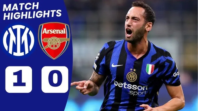 Inter Milan vs Arsenal 1-0: Calhanoglu ghi bàn duy nhất phút bù giờ hiệp 1, hạ gục "Pháo thủ" thủ thành London 