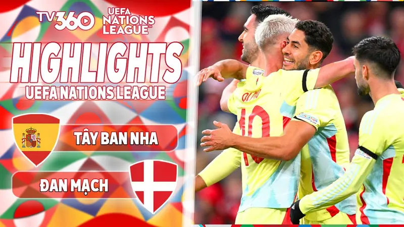 Đan Mạch vs Tây Ban Nha 1-2: Perez kiến tạo, Oyarzabal ghi khai bàn, Olmo chuyền, Perez tỏa sáng, Isaksen ghi bàn danh dự