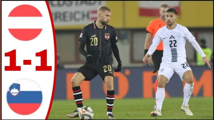 Áo vs Slovenia 1-1: Baumgartner kiến tạo, Romano Schmid lập tức mở bàn, Gnezda Cerin kịp cứu thua, chia điểm tiếc nuối