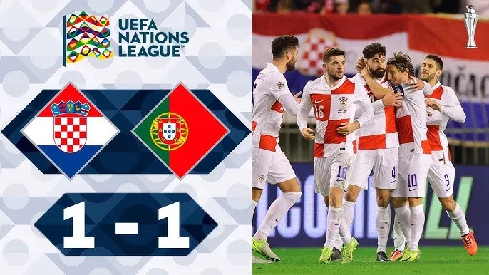 Croatia vs Bồ Đào Nha 1-1: Vitinha chuyền, Felix hạ gục thủ môn Livakovic mở bàn, Jakic treo bóng cho Gvardiol dứt điểm hạ gục thủ môn Jose Sa chia điểm