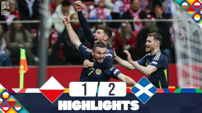 Ba Lan vs Scotland 1-2: Ben Doak kiến tạo, McGinn sớm ghi bàn phút thứ 3, Piatkowski gỡ hòa nhưng Robertson kịp tỏa sáng phút 90'+3