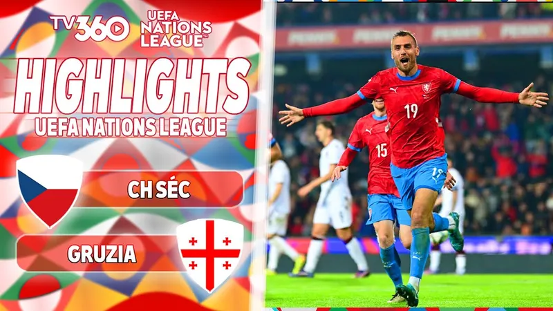CH Czech vs Gruzia 2-1: Pavel Sulc sớm mở bàn phút thứ 3, Adam Hlozek nhân đôi tỷ số, Mikautadze ghi bàn danh dự, CH Czech dẫn đầu bảng Nations League