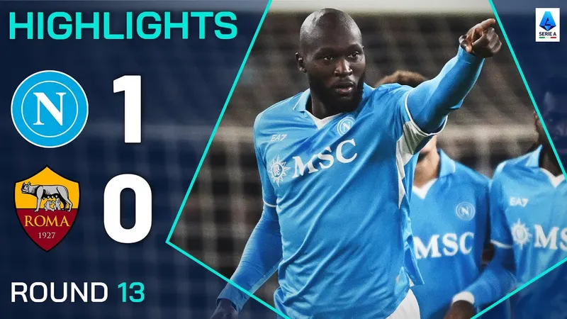Napoli vs AS Roma 1-0: Di Lorenzo kiến tạo, Romelu Lukaku lập công, Napoli giành gọn 3 điểm, tạm dẫn đầu bảng xếp hạng Serie A