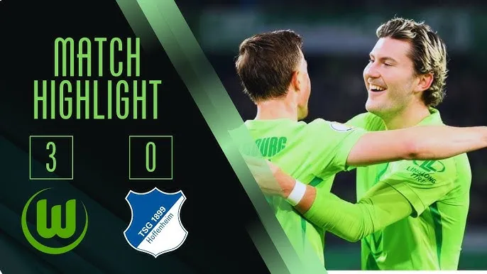 Wolfsburg vs Hoffenheim 3-0: Hiệp 2 bùng nổ, Denis Vavro mở bàn, Jonas Wind, Yannick Gerhardt chốt hạ chiến thắng dễ dàng